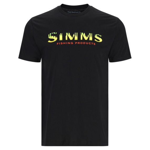 Simms Logo T-Shirt Black/Neon in the group Clothes & Shoes / Clothing / T-shirts at Sportfiskeprylar.se (12803-1035-20r)