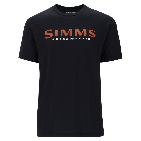 Simms Logo T-Shirt Jet Black in the group Clothes & Shoes / Clothing / T-shirts at Sportfiskeprylar.se (12803-1292-20r)