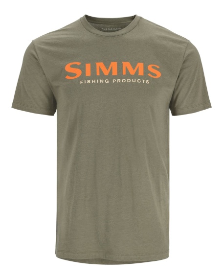 Simms Logo T-Shirt Military Heather in the group Clothes & Shoes / Clothing / T-shirts at Sportfiskeprylar.se (12803-914-20r)