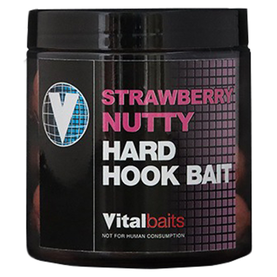 Vital Baits Strawberry Nutty 100 g in the group Lures / Boilies, Hook Baits & Groundbait / Boilies at Sportfiskeprylar.se (13-0031r)