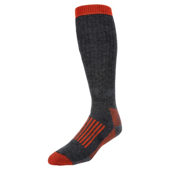 Simms Merino Thermal OTC Sock Carbon - XL in the group Clothes & Shoes / Clothing / Layering & Underwear / Socks at Sportfiskeprylar.se (13140-003-50)