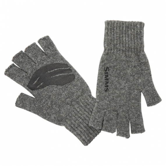 Simms Wool ½ Finger Glove Steel - S/M in the group Clothes & Shoes / Clothing / Gloves at Sportfiskeprylar.se (13234-030-2030)
