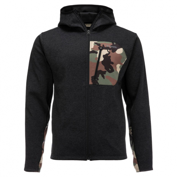 Simms CX Hoody Black Heather L in the group Clothes & Shoes / Clothing / Jackets / Fleece Jackets at Sportfiskeprylar.se (13296-010-40)