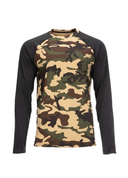 Simms Lightweight Baselayer Top CX Woodland Camo in the group Clothes & Shoes / Clothing / Layering & Underwear / Base Layer Tops at Sportfiskeprylar.se (13309-569-20r)