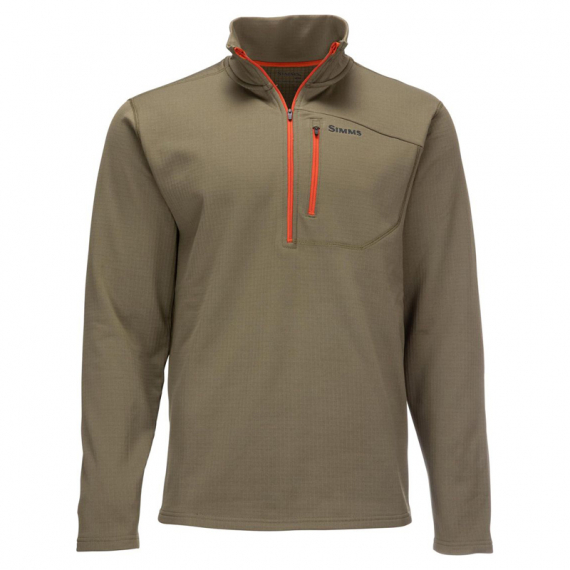 Simms Thermal 1/4 Zip Top Dark Stone XL in the group Clothes & Shoes / Clothing / Sweaters / Sweatshirts at Sportfiskeprylar.se (13314-781-50)