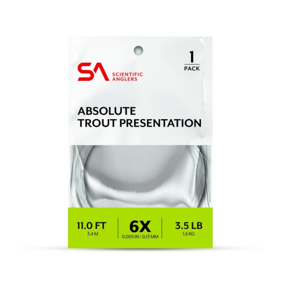 SA Absolute Trout Presentation Leader 11\' in the group Hooks & Terminal Tackle / Leaders & Leader Materials / Ready Made Leaders / Tapered Leaders at Sportfiskeprylar.se (134026r)
