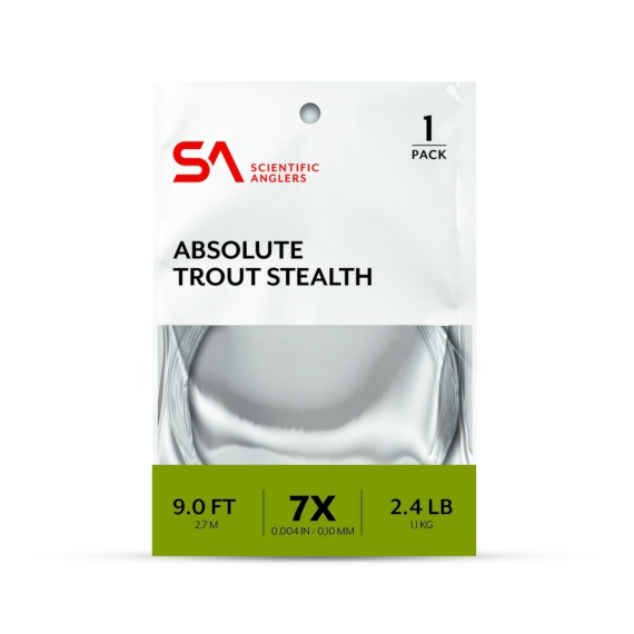 SA Absolute Trout Stealth Leader 9\' in the group Hooks & Terminal Tackle / Leaders & Leader Materials / Ready Made Leaders / Tapered Leaders at Sportfiskeprylar.se (134125r)