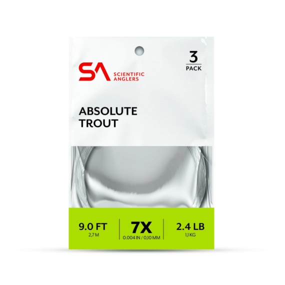 SA Absolute Trout Leader 3-pack 9\' in the group Hooks & Terminal Tackle / Leaders & Leader Materials / Ready Made Leaders / Tapered Leaders at Sportfiskeprylar.se (134248r)