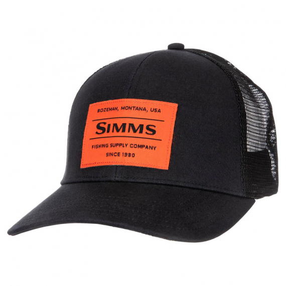 Simms Original Patch Trucker Black in the group Clothes & Shoes / Caps & Headwear / Caps / Trucker Caps at Sportfiskeprylar.se (13445-001-00)