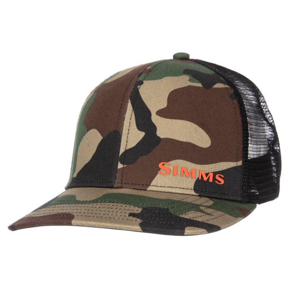 Simms ID Trucker CX Woodland Camo in the group Clothes & Shoes / Caps & Headwear / Caps / Trucker Caps at Sportfiskeprylar.se (13447-569-00)