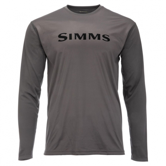 Simms Tech Tee Steel - XXL in the group Clothes & Shoes / Clothing / Sweaters / Long-sleeved T-shirts at Sportfiskeprylar.se (13483-030-60)