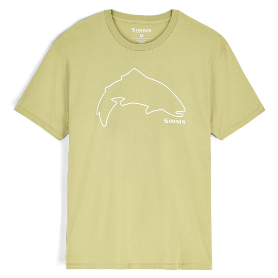 Simms Trout Outline T-Shirt Tent Green in the group Clothes & Shoes / Clothing / T-shirts at Sportfiskeprylar.se (13519-1347-20r)