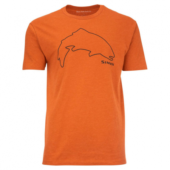 Simms Trout Outline T-Shirt Adobe Heather in the group Clothes & Shoes / Clothing / T-shirts at Sportfiskeprylar.se (13519-799-30r)
