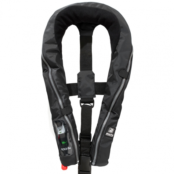 Baltic Compact 100N Aut 30-110kg Svart in the group Clothes & Shoes / Flotation Clothing / Life Jackets / Inflatable Life Jackets at Sportfiskeprylar.se (1353-000-1)