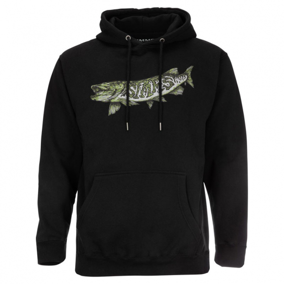 Simms Keeler Musky Hoody Black in the group Clothes & Shoes / Clothing / Sweaters / Hoodies at Sportfiskeprylar.se (13538-001-30r)