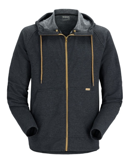 Simms Vermilion Full Zip Hoody Black Heather in the group Clothes & Shoes / Clothing / Sweaters / Hoodies at Sportfiskeprylar.se (13564-010-20r)