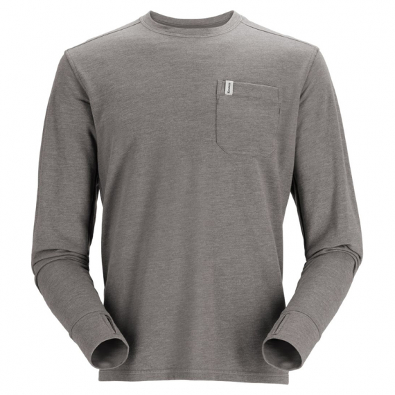 Simms Henry\'s Fork Crew Steel Heather in the group Clothes & Shoes / Clothing / Sweaters / Long-sleeved T-shirts at Sportfiskeprylar.se (13577-083-40r)