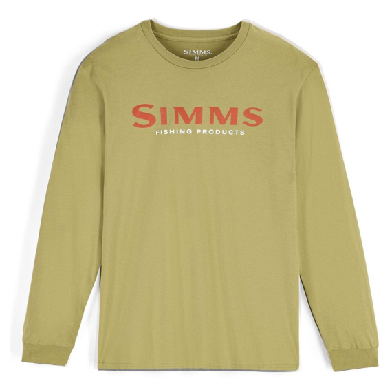 Simms Logo Shirt LS Tent Green in the group Clothes & Shoes / Clothing / Sweaters / Long-sleeved T-shirts at Sportfiskeprylar.se (13626-1347-20r)