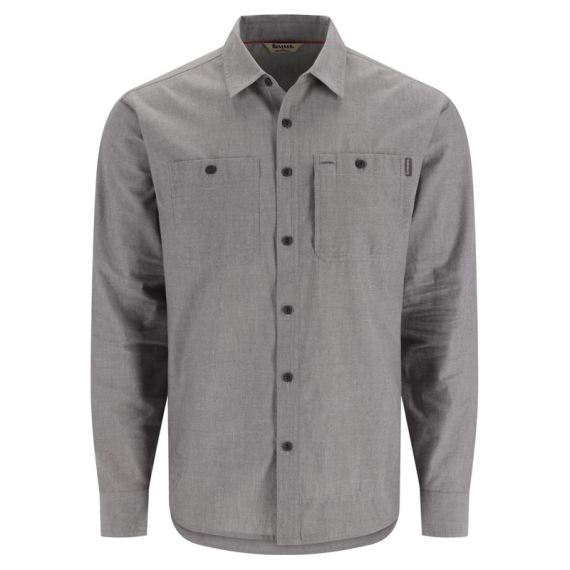 Simms Cutbank Chambray Shirt Cinder Chambray in the group Clothes & Shoes / Clothing / Shirts at Sportfiskeprylar.se (13650-2000-30r)