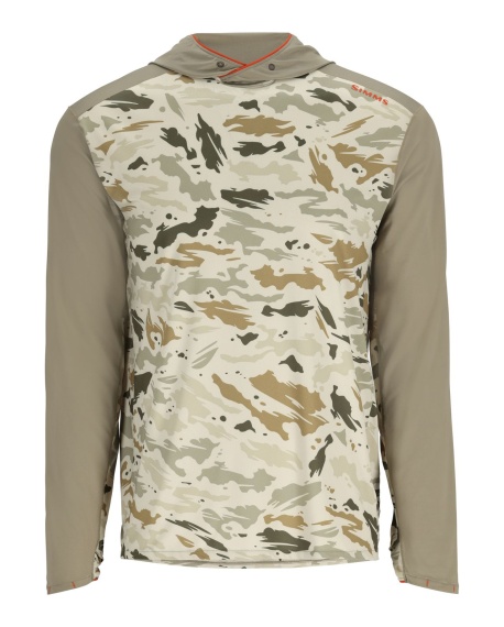 Simms Bugstopper Solarflex Hoody Ghost Camo Stone/Stone in the group Clothes & Shoes / Clothing / Sweaters at Sportfiskeprylar.se (13682-3004-20EUr)