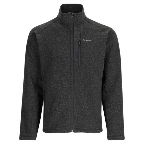 Simms Rivershed Full Zip Black Heather in the group Clothes & Shoes / Clothing / Sweaters / Fleece sweaters at Sportfiskeprylar.se (13850-010-30r)