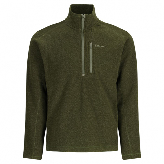 Simms Rivershed Half Zip Riffle Heather in the group Clothes & Shoes / Clothing / Sweaters / Fleece sweaters at Sportfiskeprylar.se (13851-1153-30r)