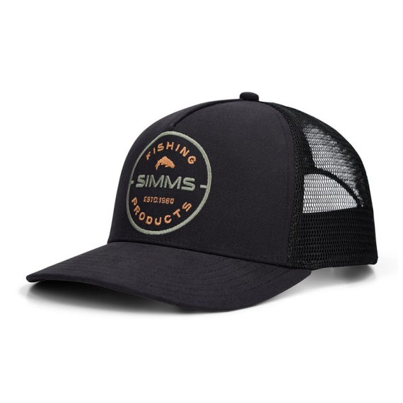 Simms Double Haul Trucker - Black Rounder in the group Clothes & Shoes / Caps & Headwear / Caps at Sportfiskeprylar.se (14035-1455-00)