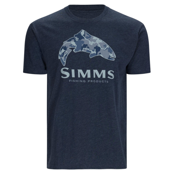 Simms Trout Regiment Camo Fill T-Shirt Navy Heather in the group Clothes & Shoes / Clothing / T-shirts at Sportfiskeprylar.se (14101-414-20r)