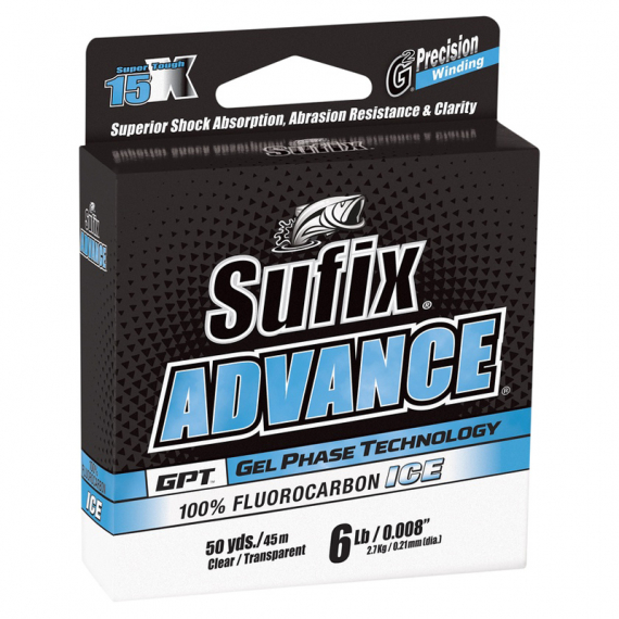 Sufix Advance Ice Fluorocarbon 50m in the group Lines / Fluorcarbon Lines at Sportfiskeprylar.se (141403NOr)