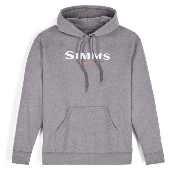 Simms Logo Hoody Grey Heather in the group Clothes & Shoes / Clothing / Sweaters / Hoodies at Sportfiskeprylar.se (14143-067-20r)
