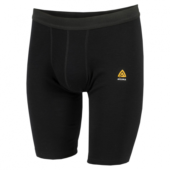 Aclima WarmWool Shorts (Long) Man, Jet Black - S in the group Clothes & Shoes / Clothing / Layering & Underwear / Underwear at Sportfiskeprylar.se (142322001-04)