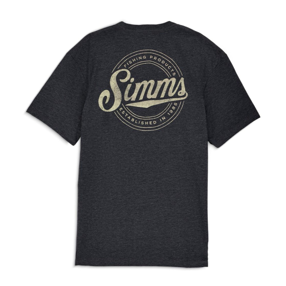 Simms Circle Lockup T-Shirt Charcoal Heather in the group / at Sportfiskeprylar.se (14273-086-20r)