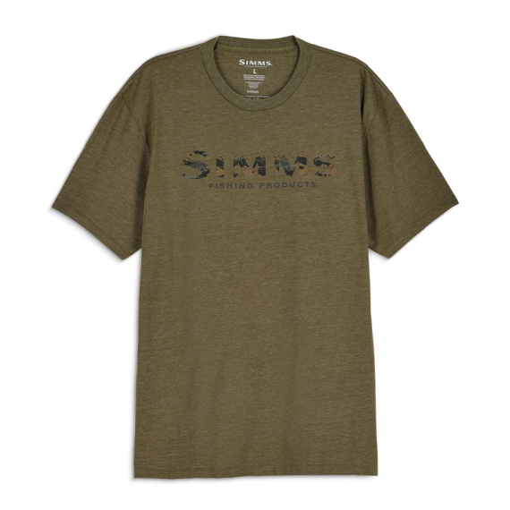Simms Shroud Fill Logo T-Shirt Military Heather in the group / at Sportfiskeprylar.se (14276-914-20r)