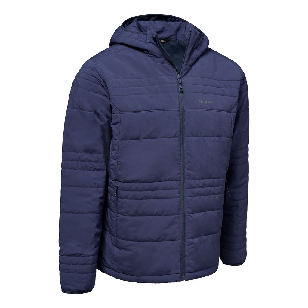 Simms Fall Run Hooded Jacket Selvedge in the group Clothes & Shoes / Clothing / Jackets / Down & synthetic insulated jackets at Sportfiskeprylar.se (14518-1166-30r)