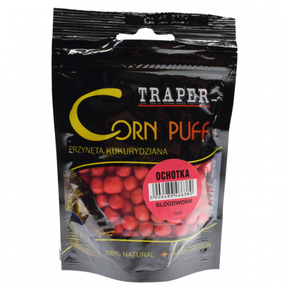 Traper Corn Puff 8mm Bloodworm in the group Lures / Boilies, Hook Baits & Groundbait / Particles at Sportfiskeprylar.se (15035)