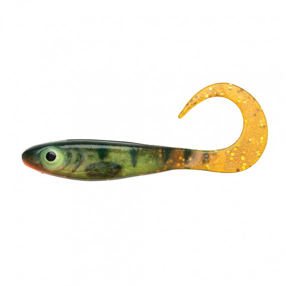 SvartZonker McPerch Curly Realistic Colors 8cm (8-pack) - Motoroil Perch in the group Lures / Softbaits / Perch Softbaits & Zander Softbaits at Sportfiskeprylar.se (1514136)