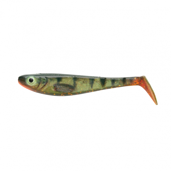 SvartZonker McPerch Shad Realistic Colors 9cm (8-pack) - Motoroil Perch in the group Lures / Softbaits / Perch Softbaits & Zander Softbaits at Sportfiskeprylar.se (1514218)