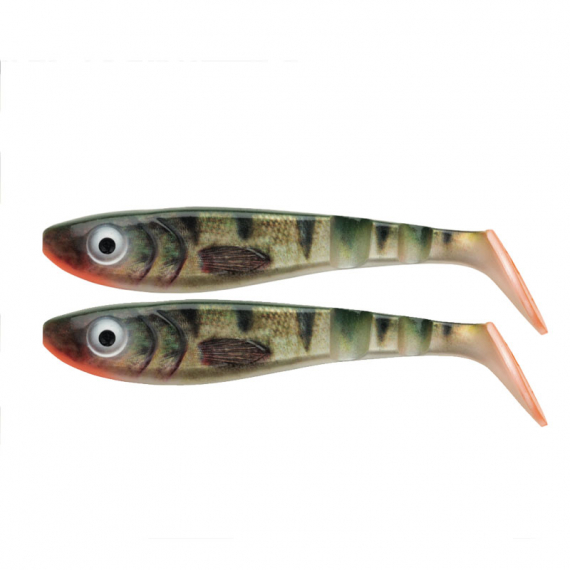SvartZonker McPike Realistic Colors 18cm, 49g (2-pack) - Real Perch in the group Lures / Softbaits / Pike Softbaits at Sportfiskeprylar.se (1514477)