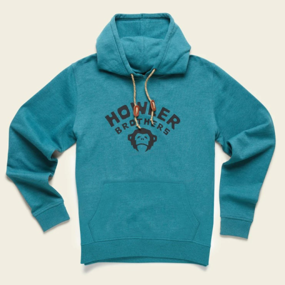 Howler Pull Over Hoodie Camp Howler Petrol Heather in the group Clothes & Shoes / Clothing / Sweaters / Hoodies at Sportfiskeprylar.se (154222F-PET-Mr)