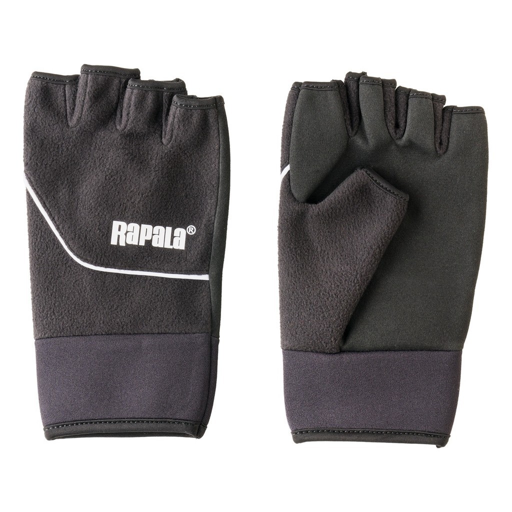Rapala Soft Shell Cut Finger Gloves Black in the group Clothes & Shoes / Clothing / Gloves at Sportfiskeprylar.se (154657NOr)