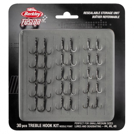 Berkley Fusion19 Treble Kit Small 30pcs in the group Hooks & Terminal Tackle / Hooks at Sportfiskeprylar.se (1550775)