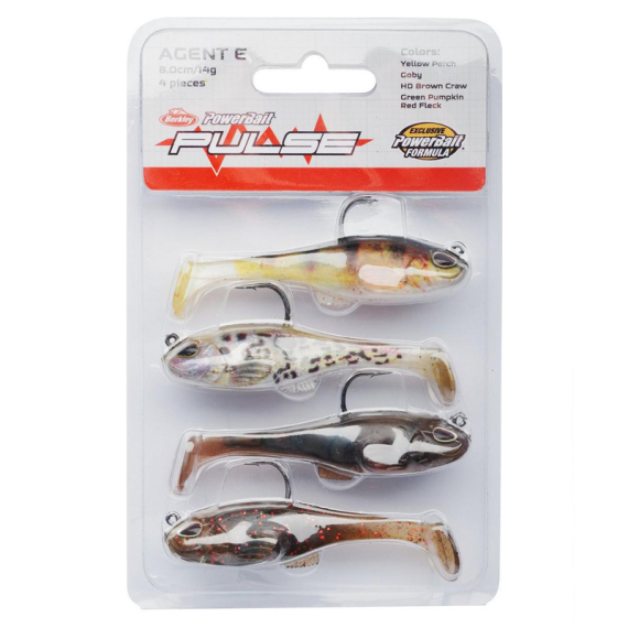 Berkley Pulse Agent E 4-Pack in the group Lures / Lure Kits / Lure Kits Perch at Sportfiskeprylar.se (1580906r)
