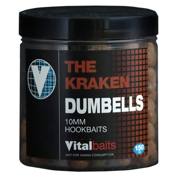 Vital Baits The Kraken Dumbells 10mm 150 g in the group Lures / Boilies, Hook Baits & Groundbait / Boilies at Sportfiskeprylar.se (16-0001)