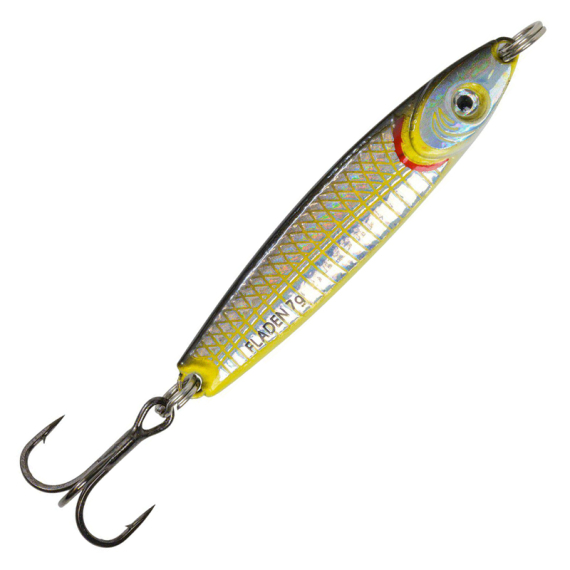 Fladen HoloTwist spoon 12g Yellow Black Silver in the group Lures / Spoons at Sportfiskeprylar.se (16-1212-5)