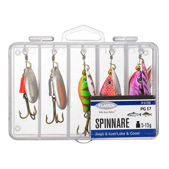 Fladen Spinnare I Box 5pcs in the group Lures / Lure Kits at Sportfiskeprylar.se (16-7546)