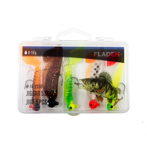 Fladen Jigs 8-10g 5pcs In Plastic Box in the group Lures / Lure Kits at Sportfiskeprylar.se (16-7559)