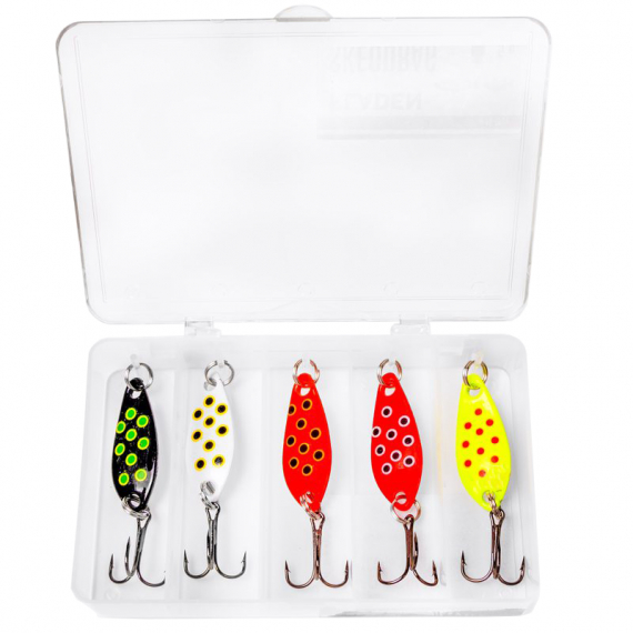 Fladen Conrad Light Spoon Assortment (5-pack) - 5g 38mm in the group Lures / Lure Kits / Lure Kits Perch at Sportfiskeprylar.se (16-7701)