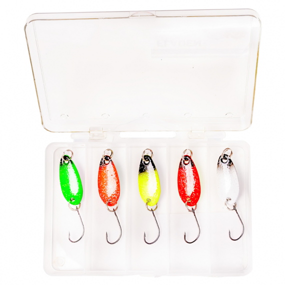 Fladen Conrad Mini Spoon Assortment (5-pack) - 3g 30mm in the group Lures / Lure Kits / Lure Kits Perch at Sportfiskeprylar.se (16-7702)