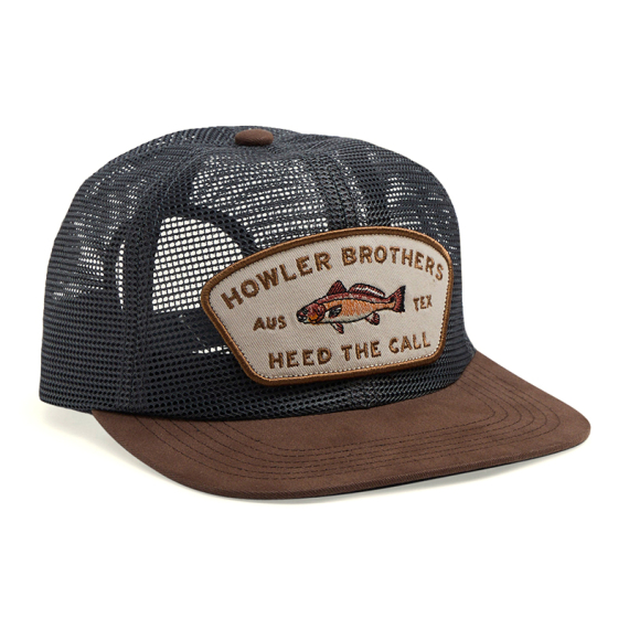 Howler Bros Redfish Feedstore Snapback - Brown/Grey in the group Clothes & Shoes / Caps & Headwear / Caps at Sportfiskeprylar.se (160526S-RED)