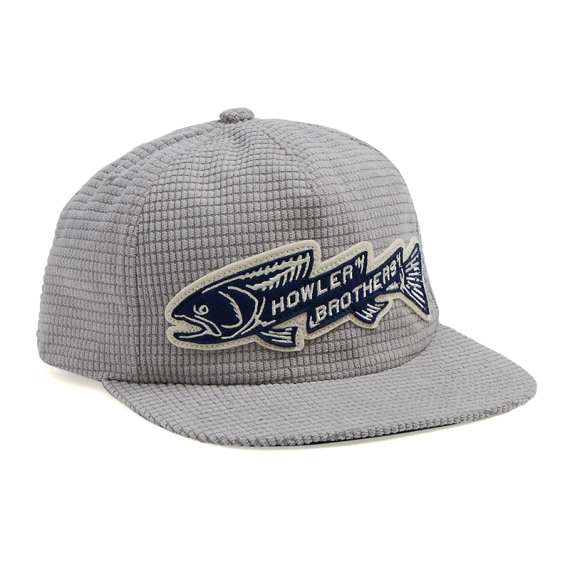 Howler Bros Trout Bolt Snapback - Grey Grid Corduroy in the group Clothes & Shoes / Caps & Headwear / Caps at Sportfiskeprylar.se (160526S-TRO)